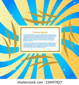 Interesting abstract background in the form of color lines. Vector illustration