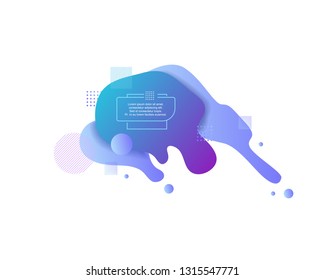 Interesting abstract shapes, geometric figures. Trendy vector colorful concept.