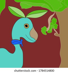 interesting background with animal themes that blend with nature