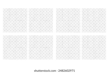 fondo interesante con estilo trilogía en negro sobre fondo blanco