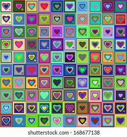 interesting background Valentine's Day in style patchwork