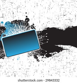 Interesting Banner Vector with a grunge and floral feel