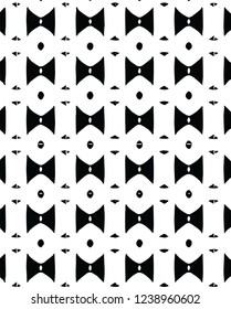 Interesting bow tie decorative shape vector pattern design for creative ideas
