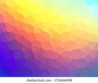 Interessante und hell kristallisierte Regenbogenvektor-Illustration. Ungewöhnliches Farbschema. Schönes Bild.