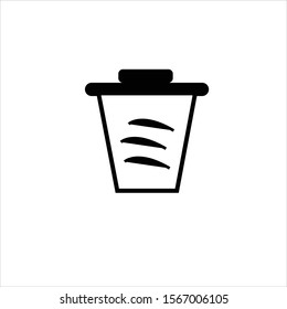 interesting and clean trash can icon