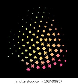 Interesting colorful texture halftone. For your greating card or poster, cover, broushure. Vector eps 10.