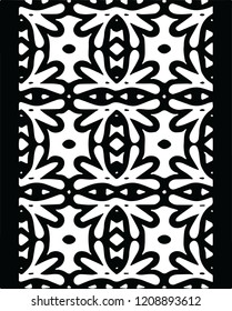 Interesting elegant floral vector pattern decorative tile shape for creative ideas