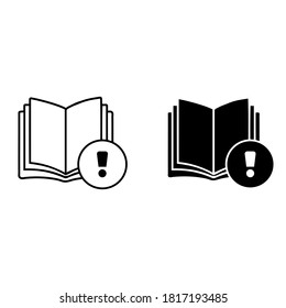 Conjunto de vectores de iconos de hechos interesantes. colección de signos de ilustración de alerta. símbolo de atención.