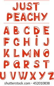 Interesting Font Juicy Vector Alphabet Letters Stock Vector (Royalty ...