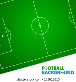 Interesting football background with a place for the text