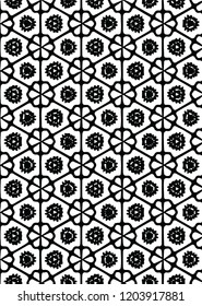 Interesting intricate floral vector pattern decorative design for many creative ideas