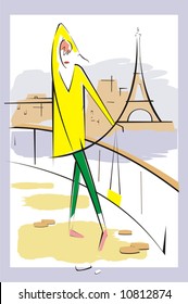 Interesting line is creating image. The minimum of lines for the maximal embodiment of female grace.