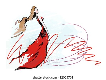 Interesting line is creating image. The minimum of lines for the maximal embodiment of female grace.