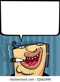 The interesting man's person similar to the gangster an illustration