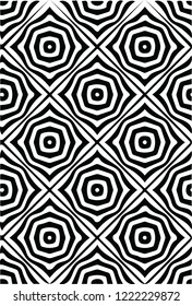 Interesting modern optical illusion vector pattern decorative design for many creative ideas