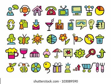 interesting painted icons