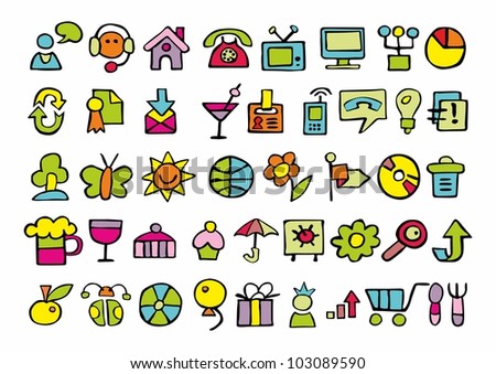 interesting painted icons
