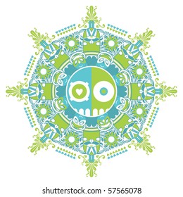 Interesting symmetric pattern with hares