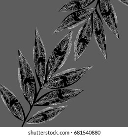 Interesting texture of leaves on the background, texture of leaves