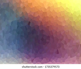 Interesting and unusual crystallized vector image. Beautiful color set. Background illustration.