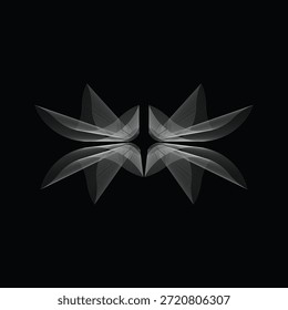 Interessante branco logotipo forma abstrato fundo ilustração