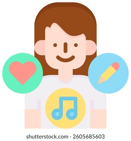 Interests Icon Element For Design