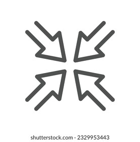 Schnittstellenpfeile, die mit der Symbolumrandung und dem linearen Vektorgrafik in Zusammenhang stehen.