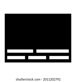 Interface Black flat icon vector
