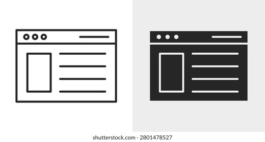 Interface Builder Icon represents creating and organizing layouts and components.