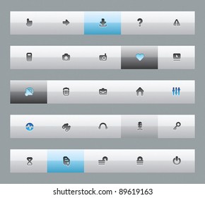 Interface buttons for computer programs and web-design. Vector illustration.