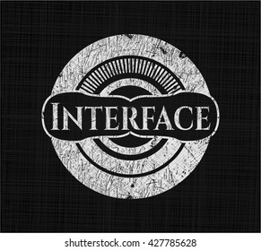 Interface chalkboard emblem