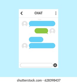 Interface of Chat in vector