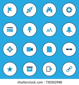 Interface Colorful Icons Set. Collection Of Events, Storage, Target And Other Elements. Also Includes Symbols Such As Log, Payment, Goal.