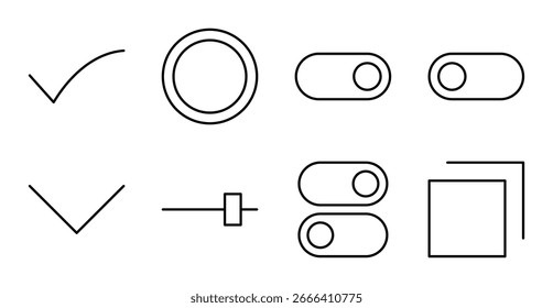 Interface Elements Icon Set for UI