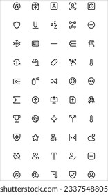 Interface Essential Related Vector Line Icons Simple Set. Contains Icons like Weather, Arrow, Edit, Align, Lock and many more.Editable Stroke. 32x32 Pixel Perfect