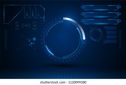 interface futuristic hud ui sci fi design security concept template eps 10 vector