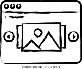 interface hand drawn vector illustration