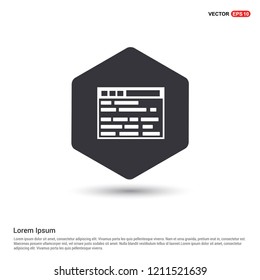 Interface Icon Hexa White Background icon template - Free vector icon