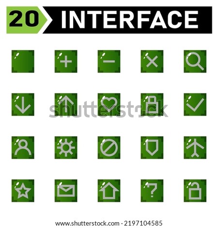 Interface icon include blank, square, interface, plus, add, new, open, minus, delete, remove, cross, close, search, looking, find, zoom, magnifying, download, arrow, down, upload, up, hearth, like