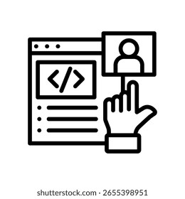 Interface Icon Line Vector Illustration