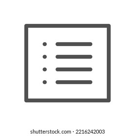 Interface icon outline and linear vector.
