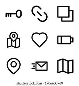 interface icon pack on white background