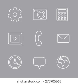 interface icon set