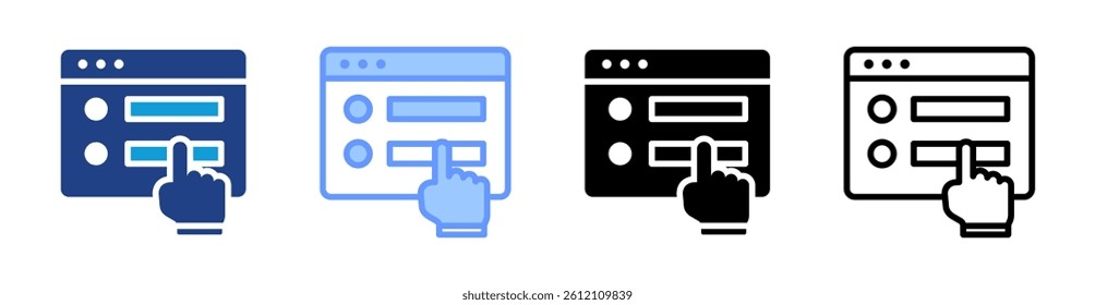 Interface icon set multiple style collection