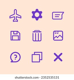 Interface icon set, interface tools, interface button, simple vector, perfect illustration