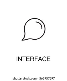 Interface icon. Single high quality outline symbol for web design or mobile app. Thin line sign for design logo. Black outline pictogram on white background