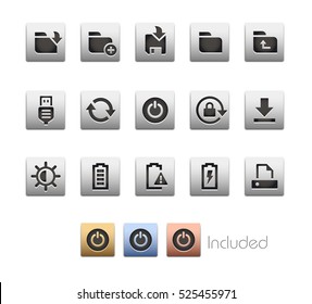 Interface Icons 3 / The vector file Includes 4 color versions in different layers.