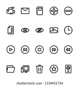 Interface icons in for any purposes. Perfect for website mobile app presentation and any other projects.