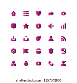 Interface icons in for any purposes. Perfect for website mobile app presentation and any other projects.