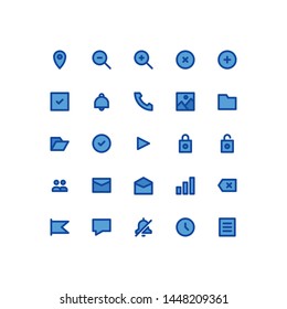 Interface icons in for any purposes. Perfect for website mobile app presentation and any other projects.